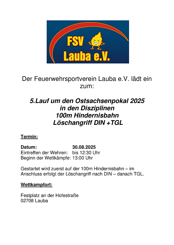 Einladung Lauba 2025