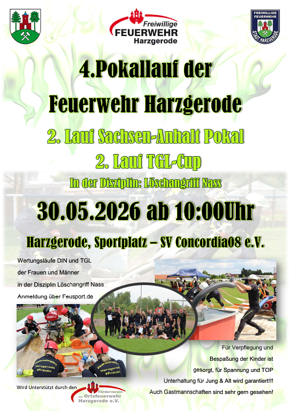 4-Pokallauf Harzgerode Ausschreibung